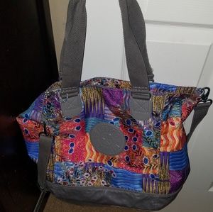 Kipling whimsical patchwork bag
